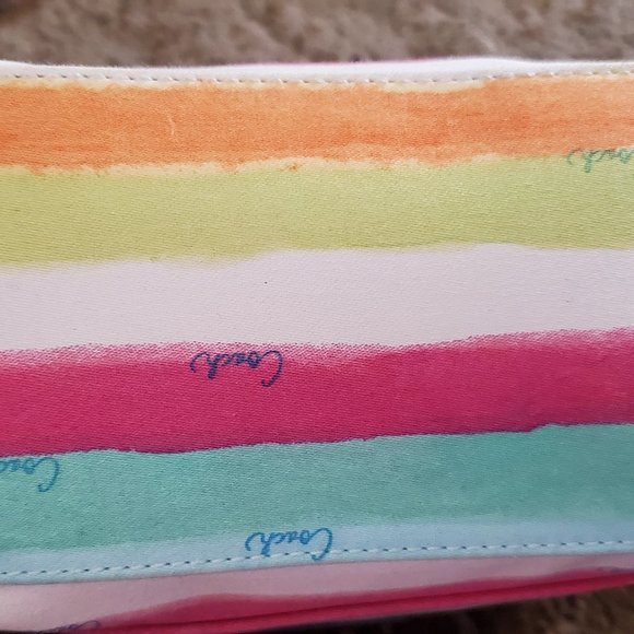 🧡 COACH HAMPTON WATERCOLOR STRIPED w/ CREED … ABSOLUTELY ADORABLE 🧡 - Picture 3 of 8